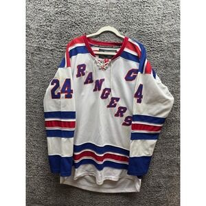 Reebok New York Rangers Jersey #24 Callahan White Unisex Adult Size 52‎